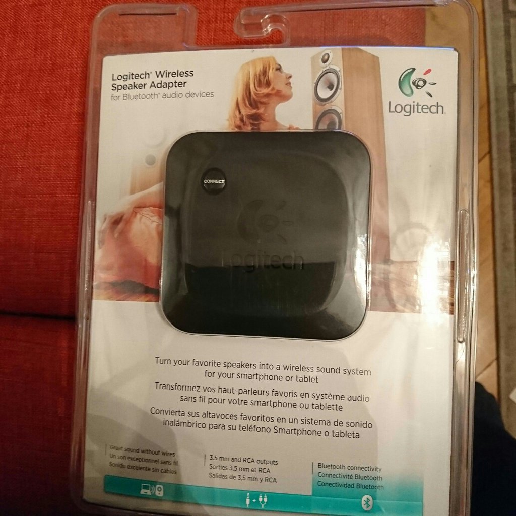  Logitech Wireless Speaker Adapter for Bluetooth Audio Devices :  Electronics
