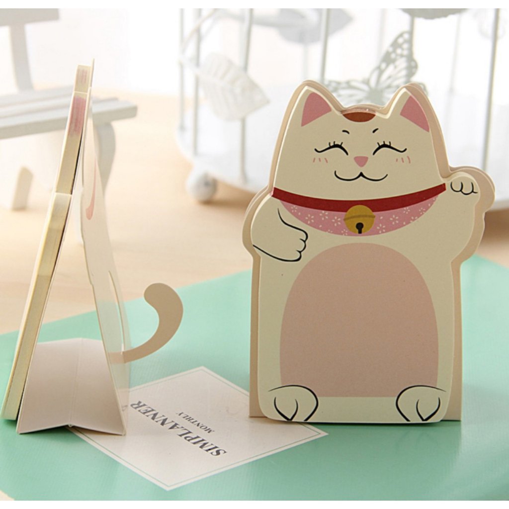 KAWAİ Kawaii Big Cat Post-it, Kedili Post It Notluk, Yeni sıfır