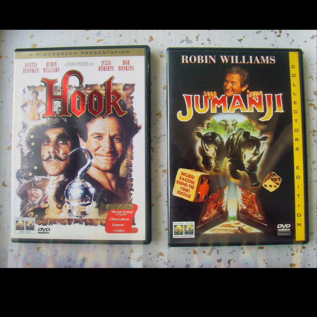 Columbia Robin Williams Hook Jumanji DVD koleksiyon