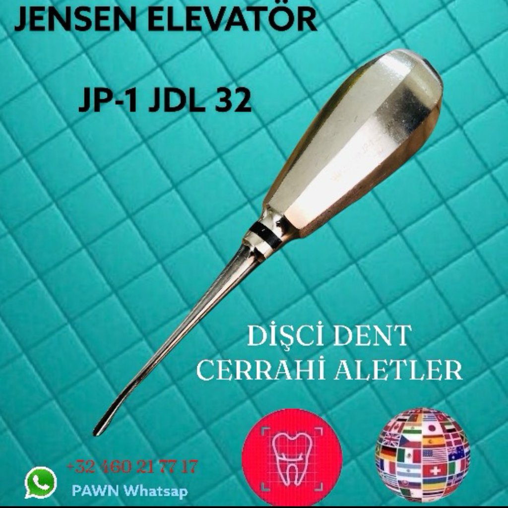 İthal 🦷 JENSEN ELEVATÖR JP-1 JDL 32 DIŞ DİŞCİ DENT CERRAHİ ALETLER